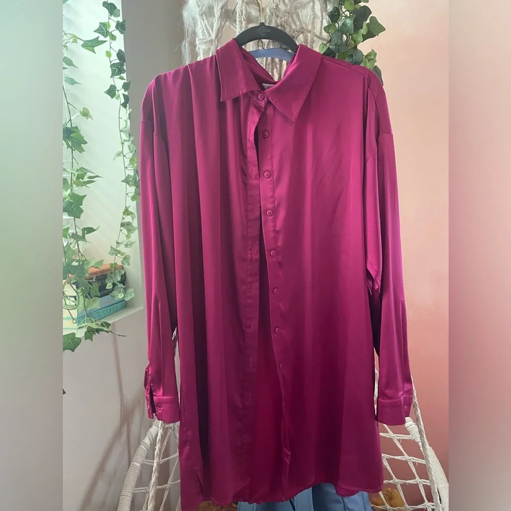 Hot Pink 12 tribe blouse set - Picture 1 of 9